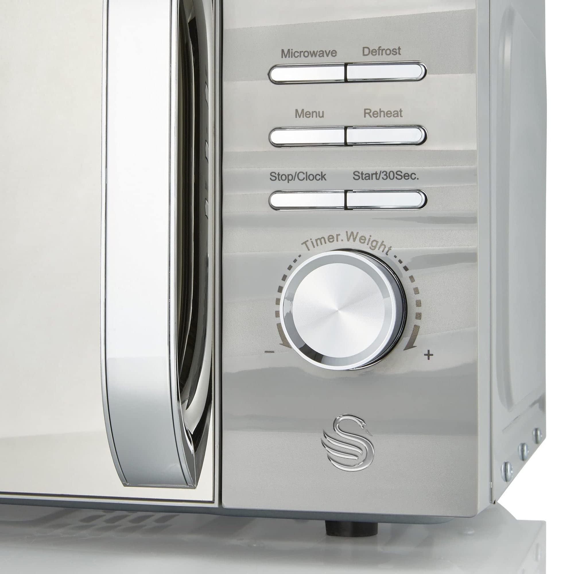 Swan Symphony 20L Microwave | 700W with 5 Power Levels & Defrost - Grey