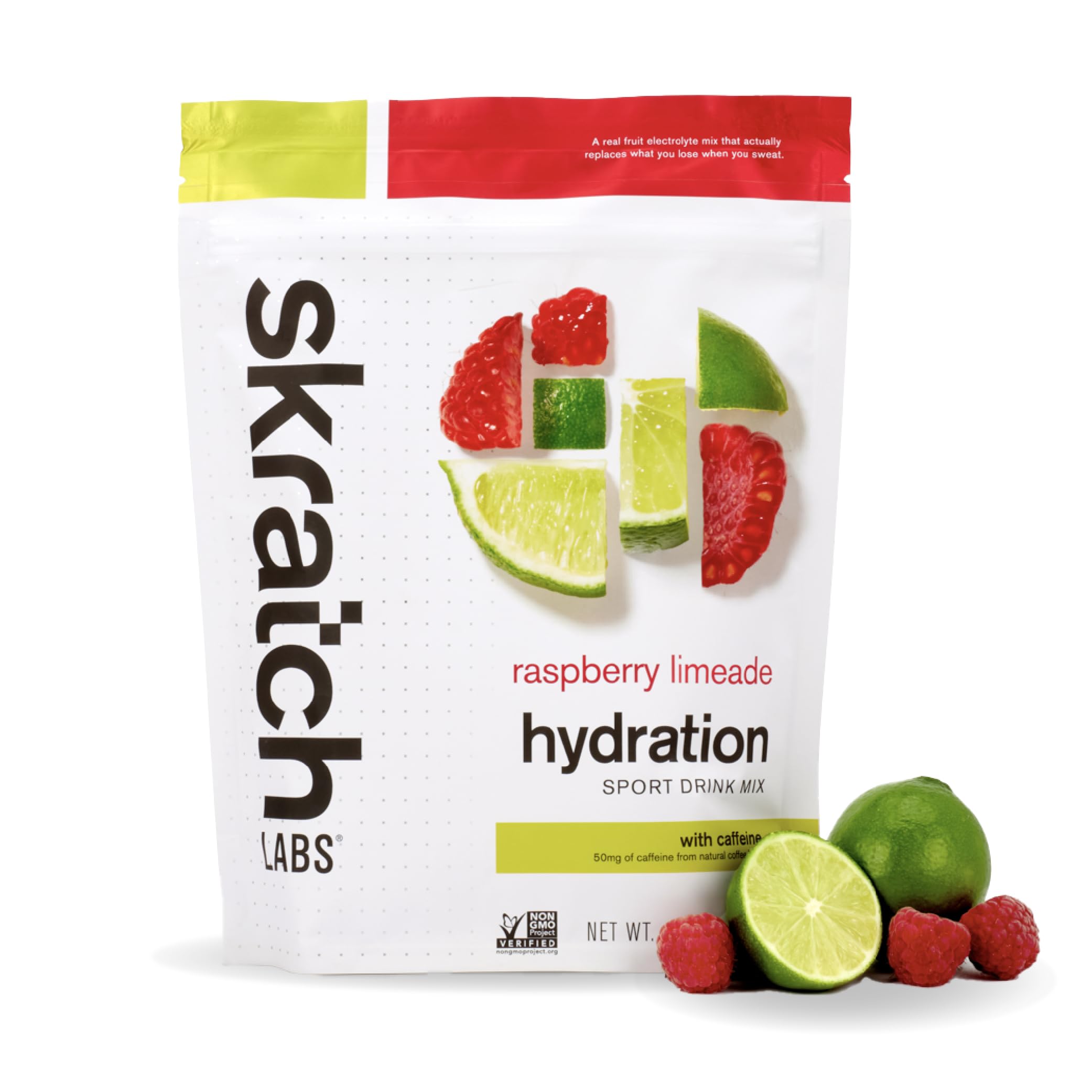 Skratch Labs Electrolyte Powder – Raspberry Limeade with Caffeine