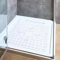 Tatkraft Shell Non-Slip Shower Mat - 48x48cm Mildew Resistant White