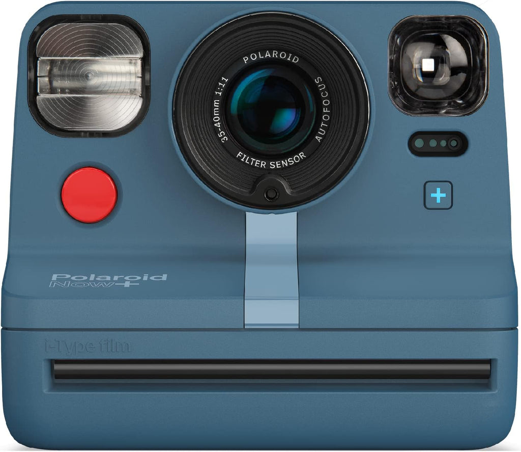Polaroid Now+ i-Type Instant Camera with Bluetooth & Lens Filters – Calm Blue
