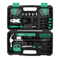 DEKO 62-Piece Home Repair Tool Kit – Basic Hand Toolbox Set (Green)