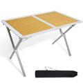 Timber Ridge Folding Camping Table | 110x70cm Aluminium Roll Up Table