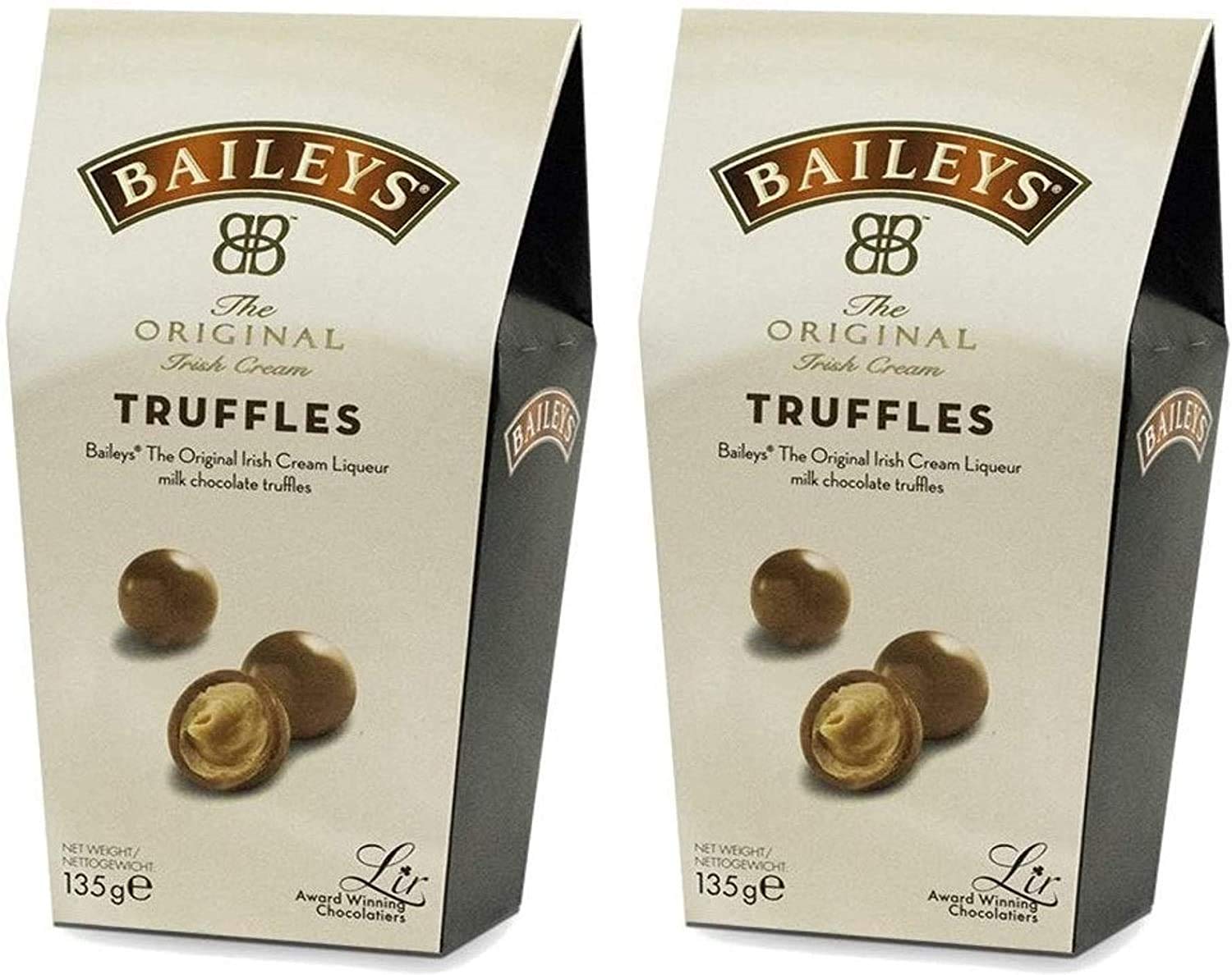 Baileys Irish Cream Milk Chocolate Truffles - 135g Gift Box (2 Pack)