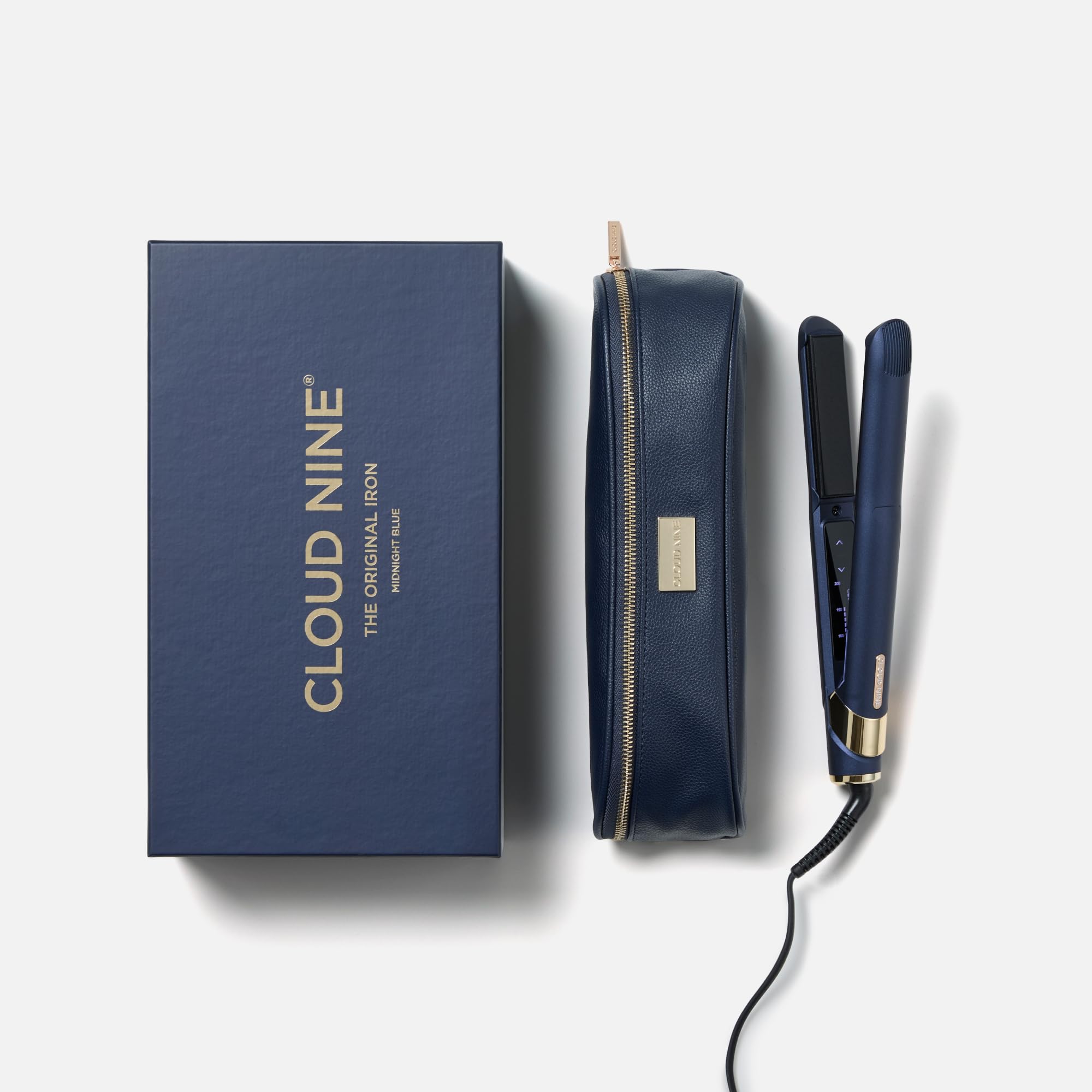 CLOUD NINE Original Iron Blue Hair Straightener Giftset | Ceramic Plates