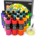 Shuttle Art Acrylic Paint Set – 18 Colors Bulk Bottles (250ml/8.45oz)