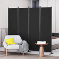 C-Hopetree 4-Panel Room Divider | 180cm Folding Privacy Screen – Black