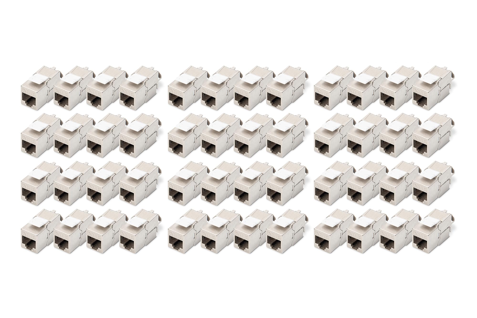 Digitus Cat-6A Shielded Keystone Module - 48 Pack - Tool-Free RJ45