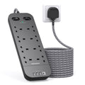 8-Way Power Strip – 3M Surge Protected Extension Lead