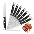 LIN ZHI REN 8-Piece Steak Knife Set – Serrated Stainless Steel