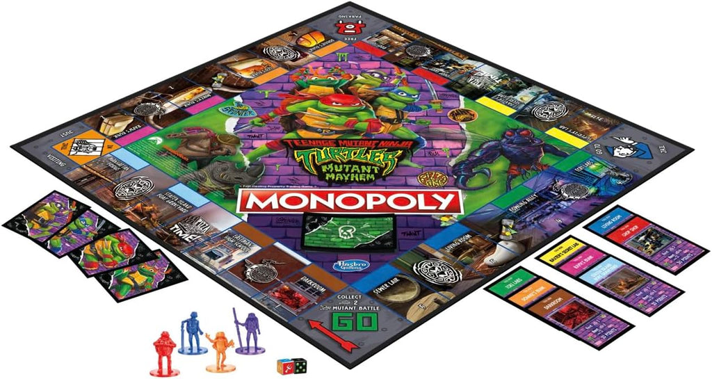 Monopoly Teenage Mutant Ninja Turtles: Mutant Mayhem Board Game