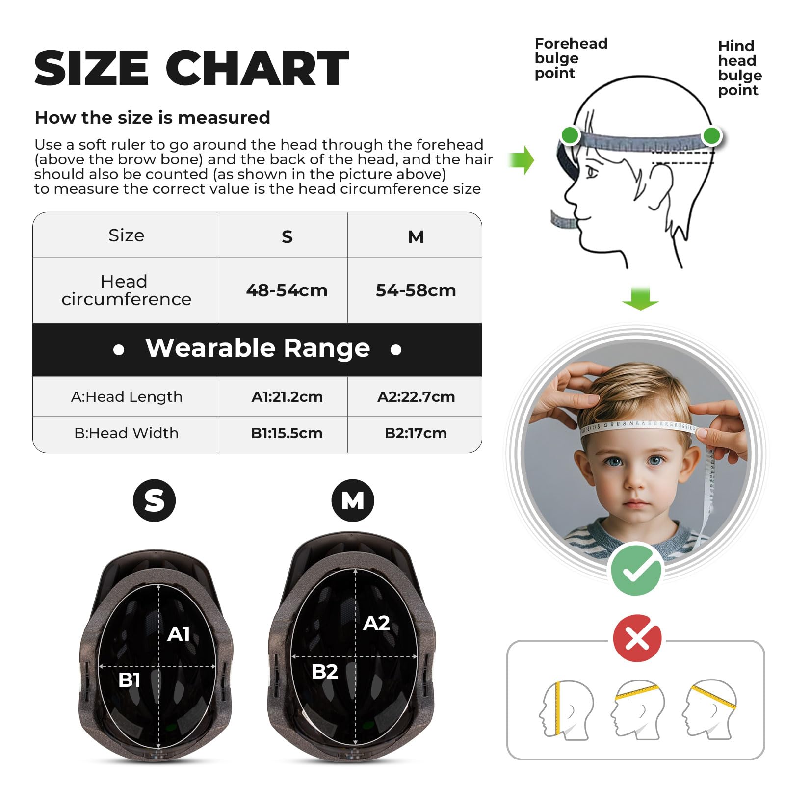 ROCKBROS Kids Full Face Bike Helmet | 2-in-1 Detachable Safety Gear