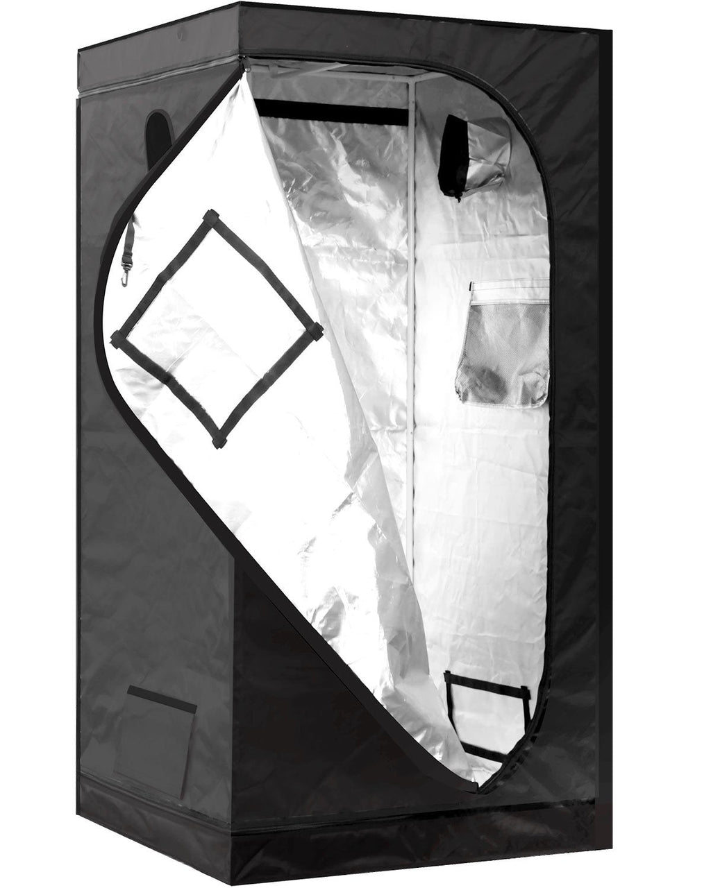 iPower Mylar Hydroponic Grow Tent – 36x36x72 Water-Resistant Indoor Tent