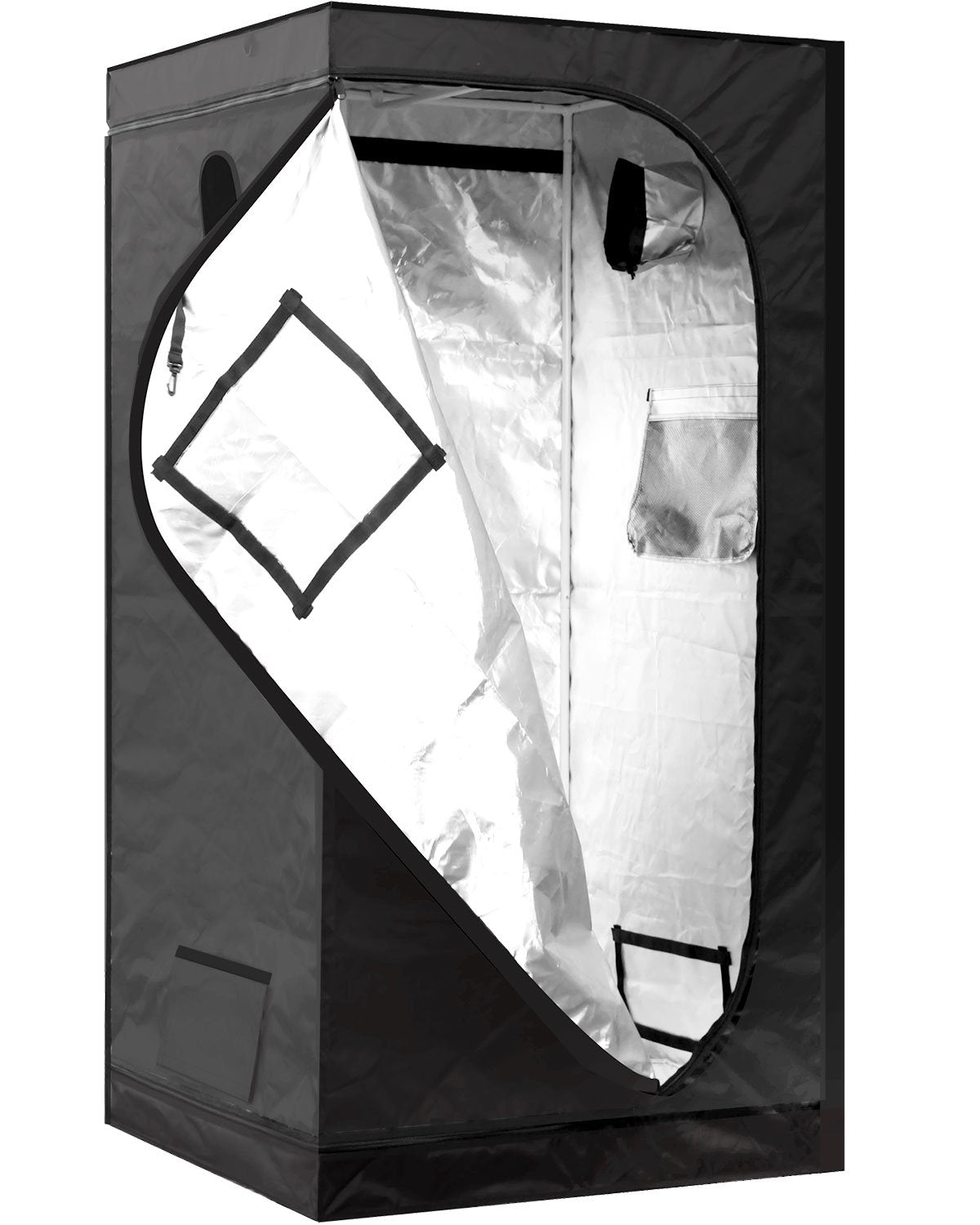 iPower Mylar Hydroponic Grow Tent – 36x36x72 Water-Resistant Indoor Tent