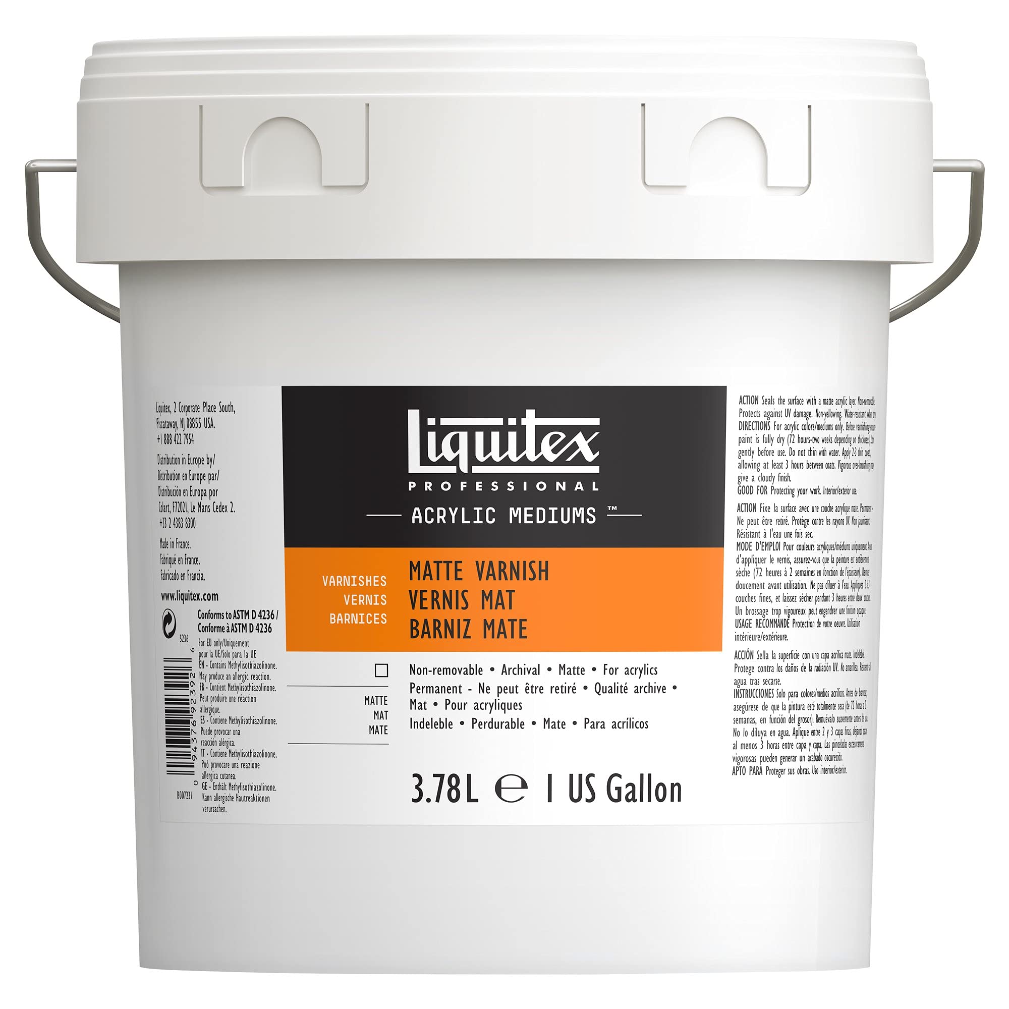 Liquitex Professional Matte Varnish – Archival Acrylic Medium, 3.79L