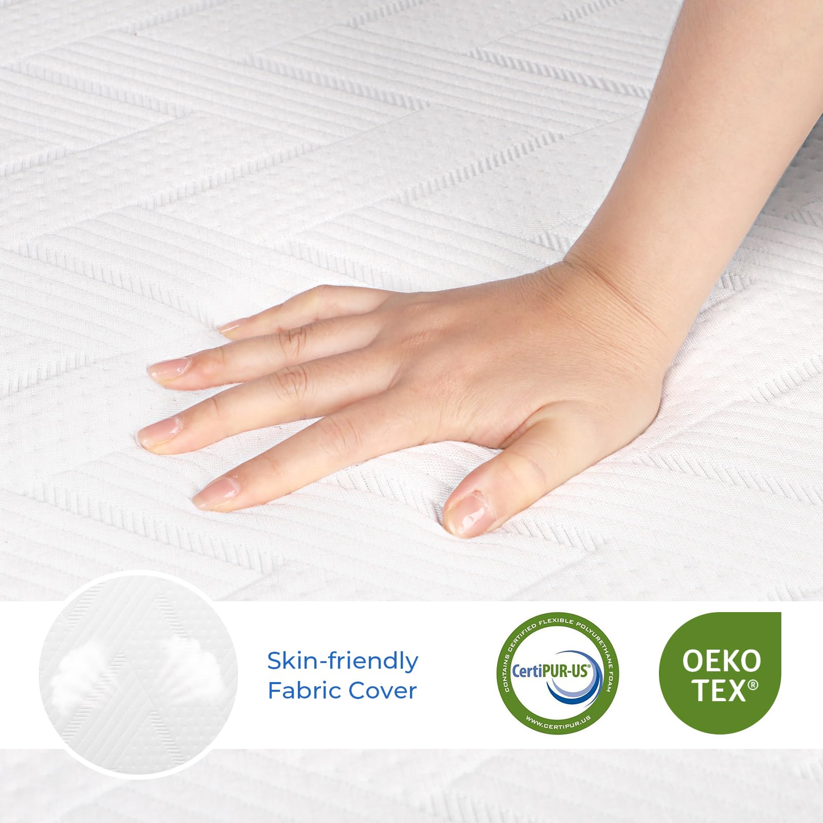 Vesgantti Small Single Folding Mattress | 10cm Gel Memory Foam Tri-Fold