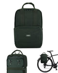 LARKSON No 6 Bike Pannier Bag | 2-in-1 Cycling Backpack - Green