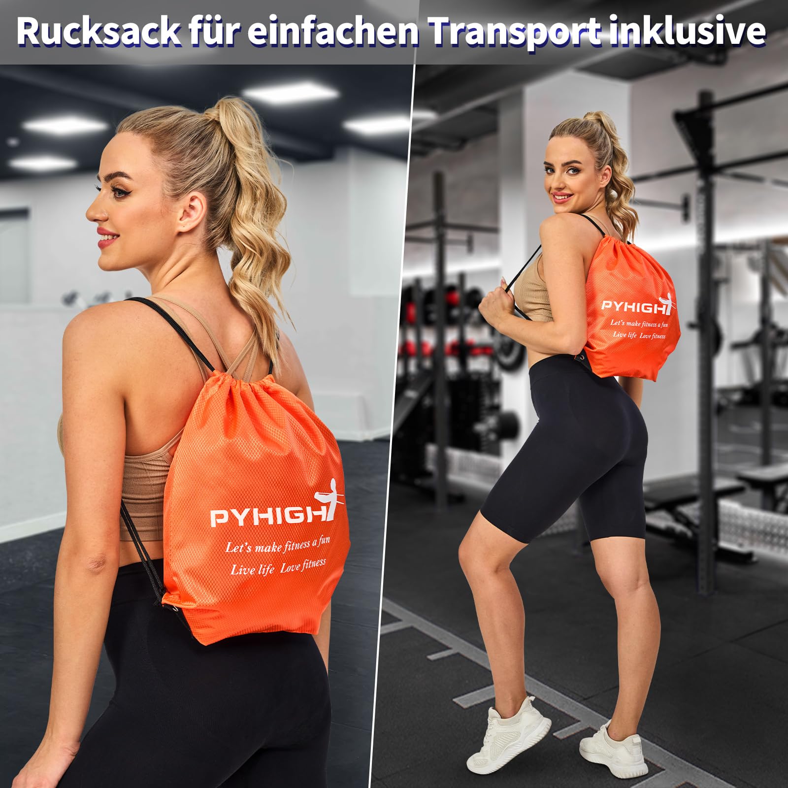 PYHIGH Pull Up Assistance Bands Set – 70-230 lbs Natural Rubber Gym Bands