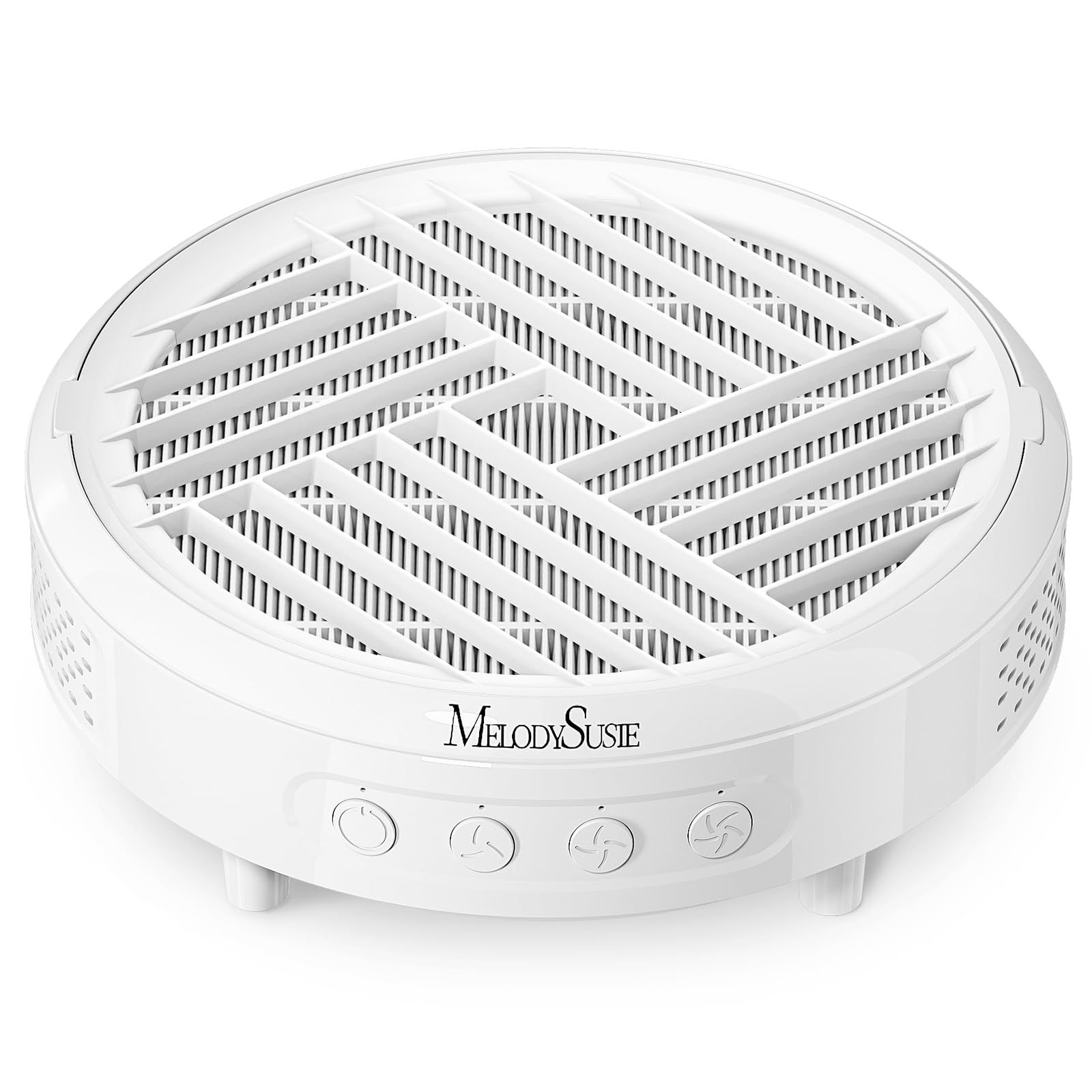 MelodySusie Nail Dust Collector – 3800RPM Vacuum Fan Extractor, White