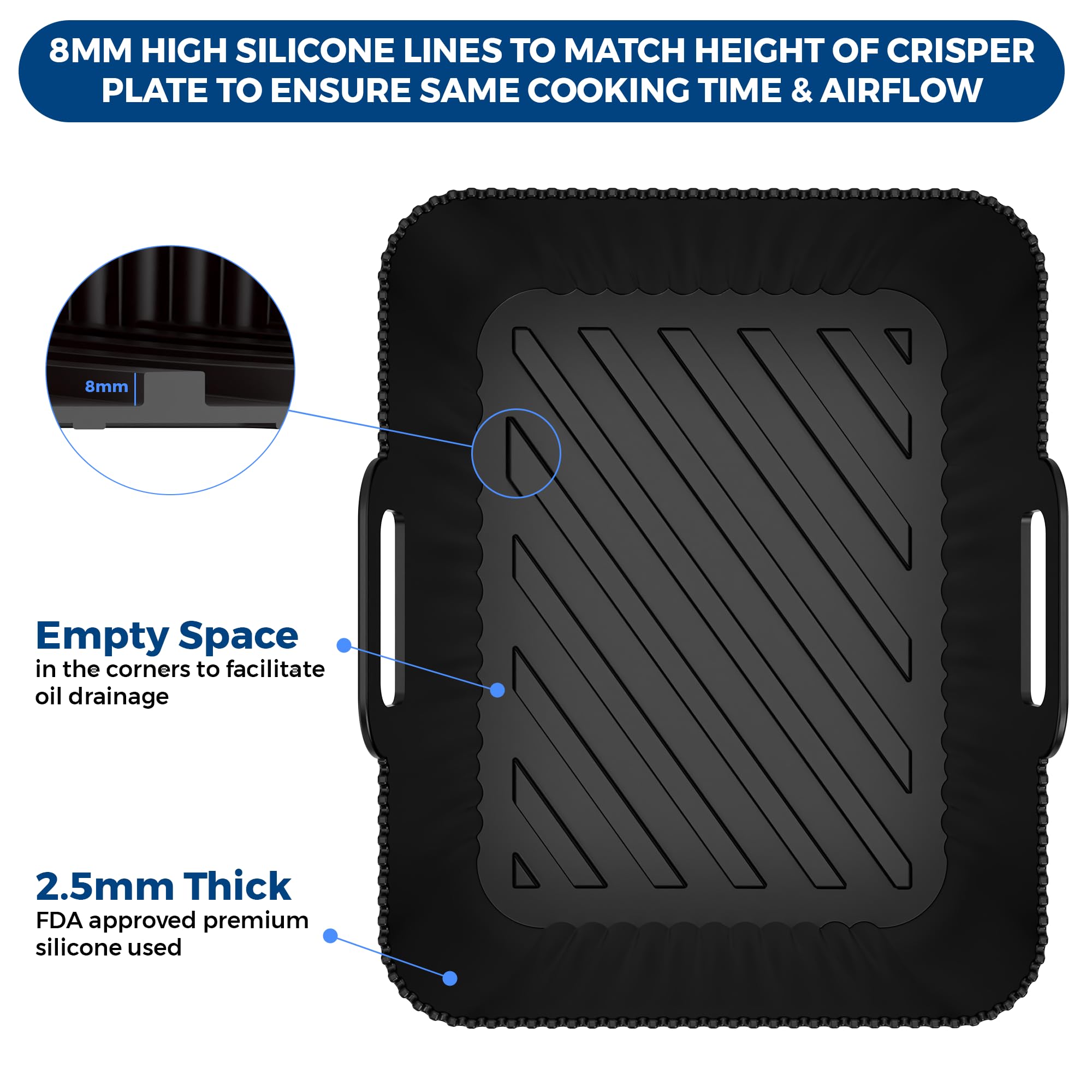 10-Piece Ninja AF400UK Accessories – 9.5L Silicone Liners