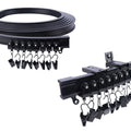 5M Flexible Curtain Track – Black Bendable Rail for Bay Windows