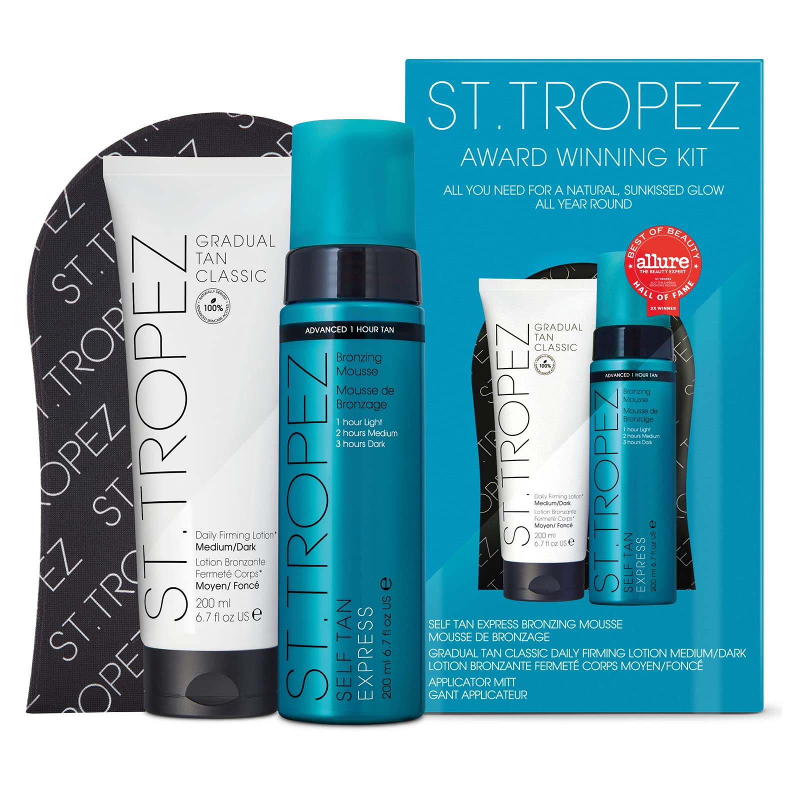 St.Tropez Self Tan Award Winning Kit | Express Mousse & Gradual Lotion