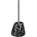 Spirella Etna Toilet Brush | Black Glitter Polyresin Bathroom Decor