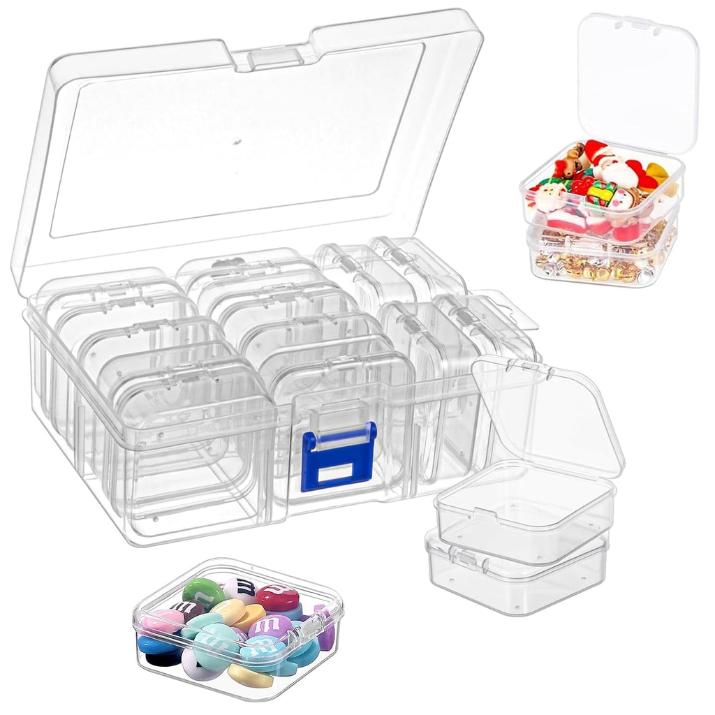 UNINGYI Bead Organiser Storage Box, Small Storage Boxes with Lid Small - image 1