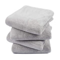 KinHwa Microfibre Hand Towels | Super Absorbent Quick Dry 4 Pack – Grey