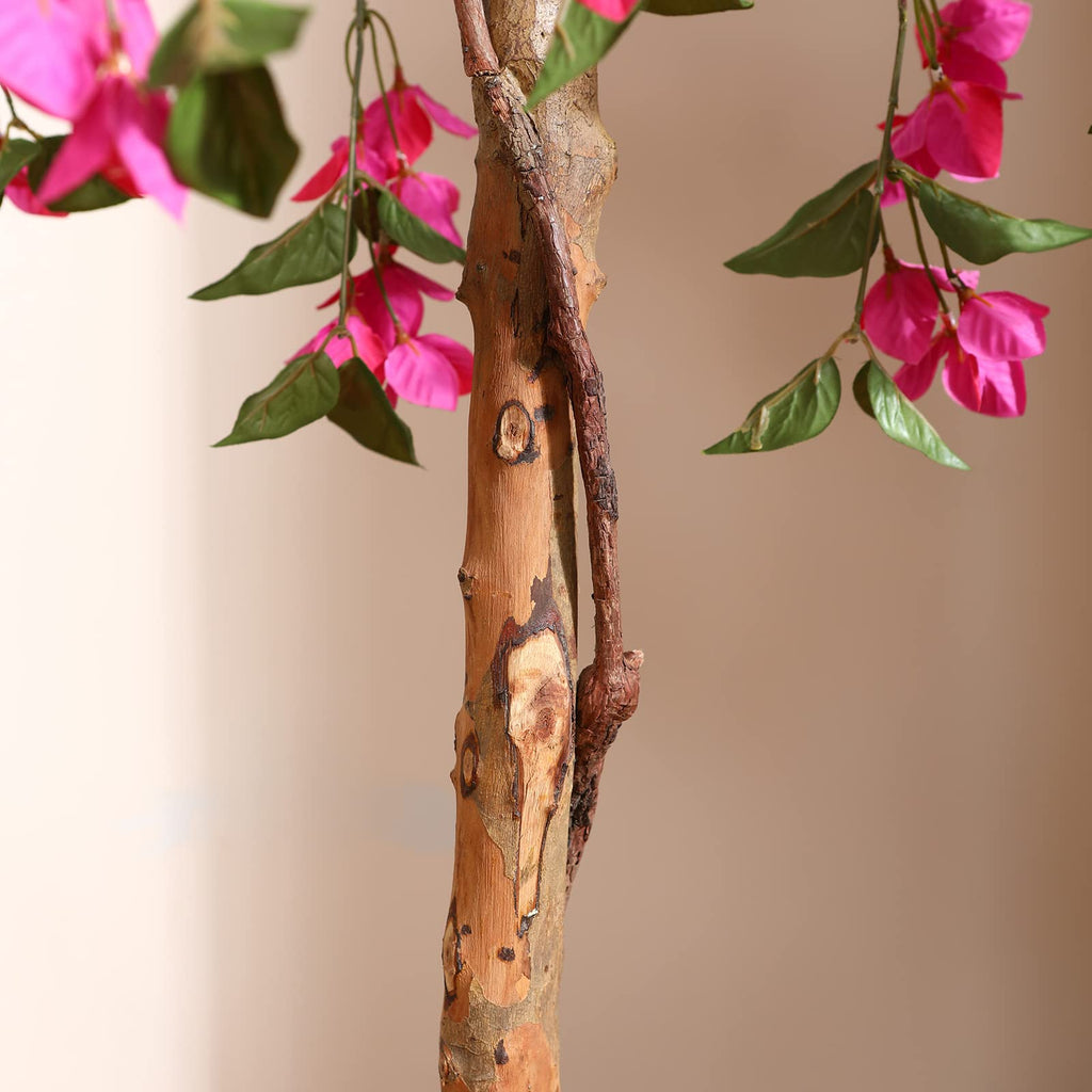 Fopamtri 120cm Pink Artificial Bougainvillea Tree - 2 Pack Faux Plant