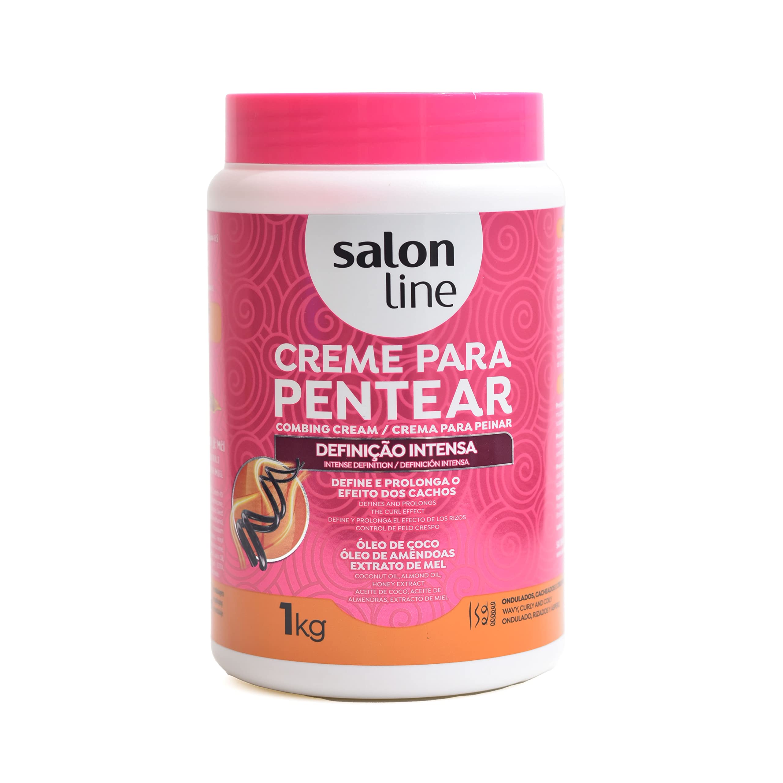 Salon Line Creme de Pentear Definição Intensa - 1kg para Cabelos Cacheados