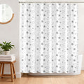 Breasome Starry Shower Curtain | Gray Polyester Waterproof Bath Decor