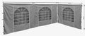QUICK STAR Gazebo Side Panels - 2x Grey Waterproof Polyester Walls