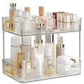 CESTATIVO 2-Tier Bathroom Counter Organiser | Clear PET Vanity Tray