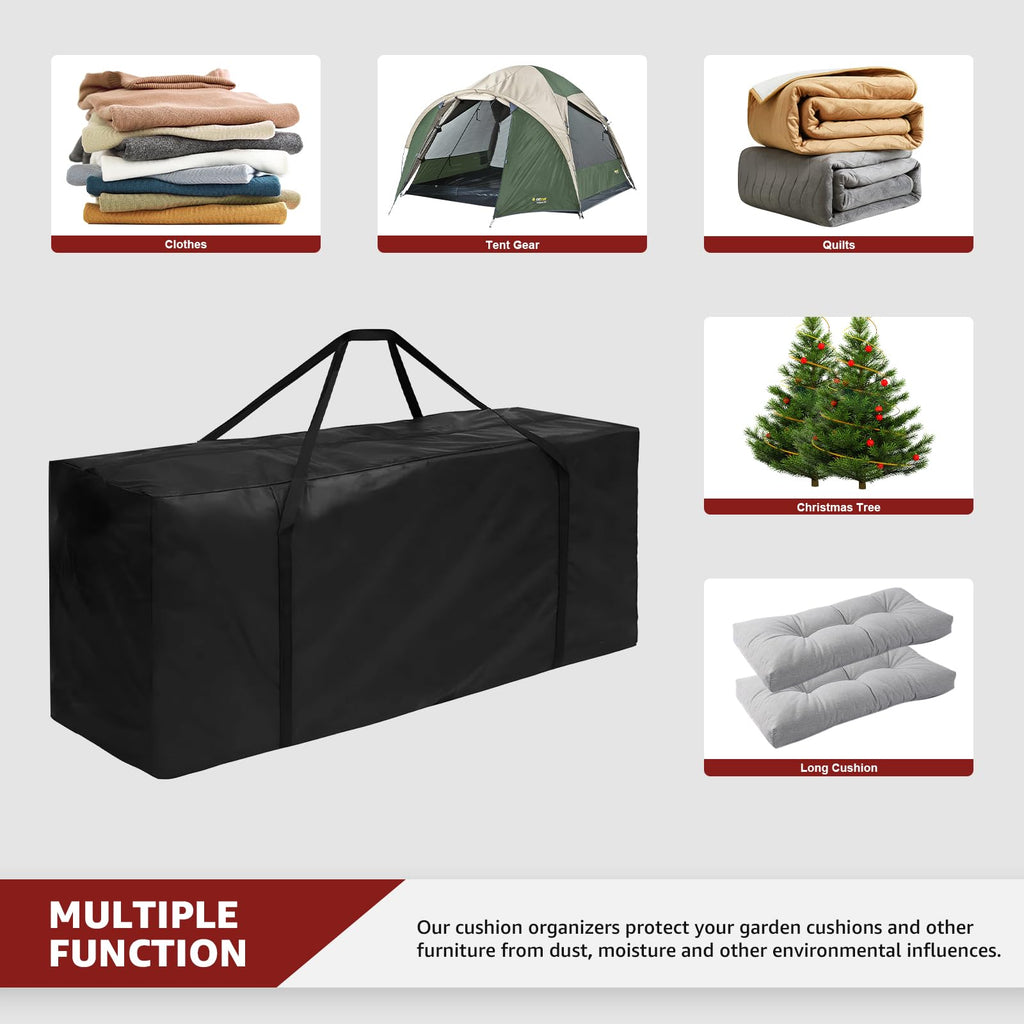 Widesmile 2-Pack 670L Extra Large Waterproof Garden Cushion Storage Bags
