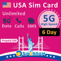 USA Prepaid SIM Card | Unlimited 5G Data, Calls & Texts