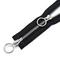 XCSJ #5 Zip 70 cm, Metal Zip 2-Way Separable Sewing for Jackets, Coats, Down Jacket, Suitcase, Tent, Bag, DIY Sewing Craft Black, 70 cm