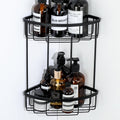 SAYAYO 2-Tier Corner Shower Caddy | Black SUS304 Stainless Steel Shelf