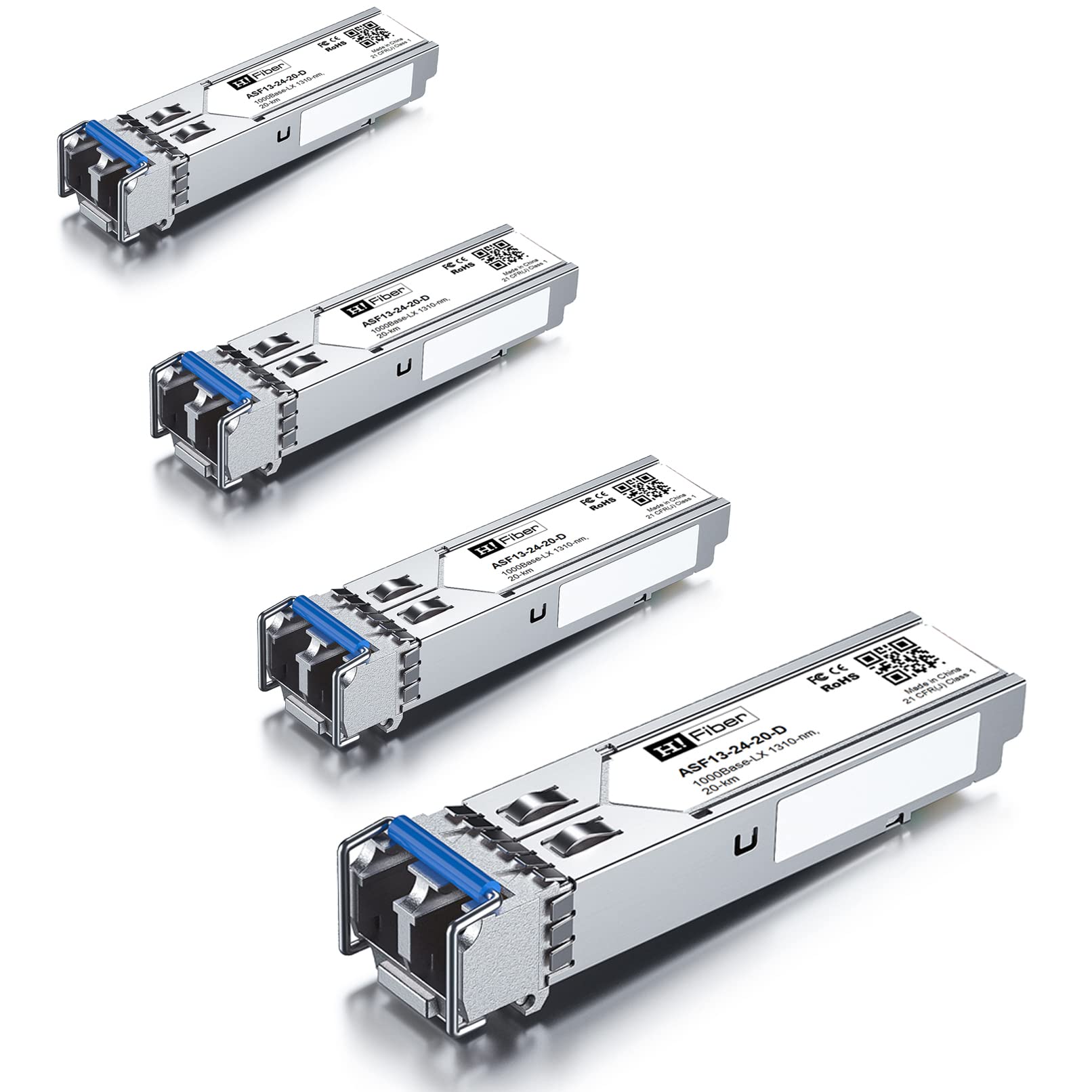 1000BASE-LX SFP Transceiver – 1.25G Singlemode LC (4 Pack)