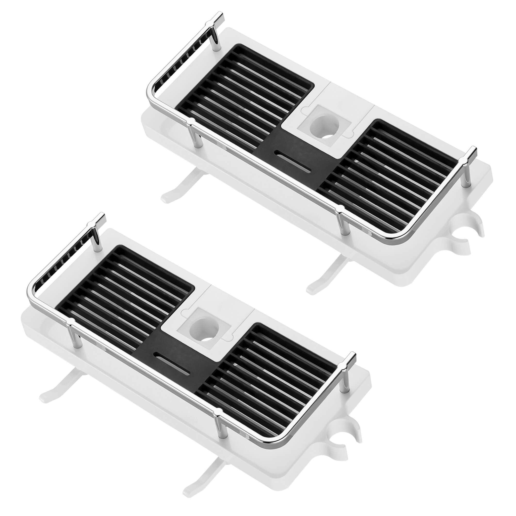Hoomtaook Shower Caddy 2-Pack | No-Drill Adjustable Bathroom Shelf