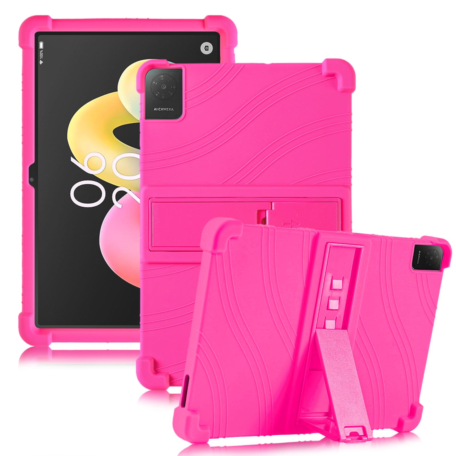 ATOOZ TCL Tab 10L Gen 4 Case - Shockproof Silicone Kids Stand Cover