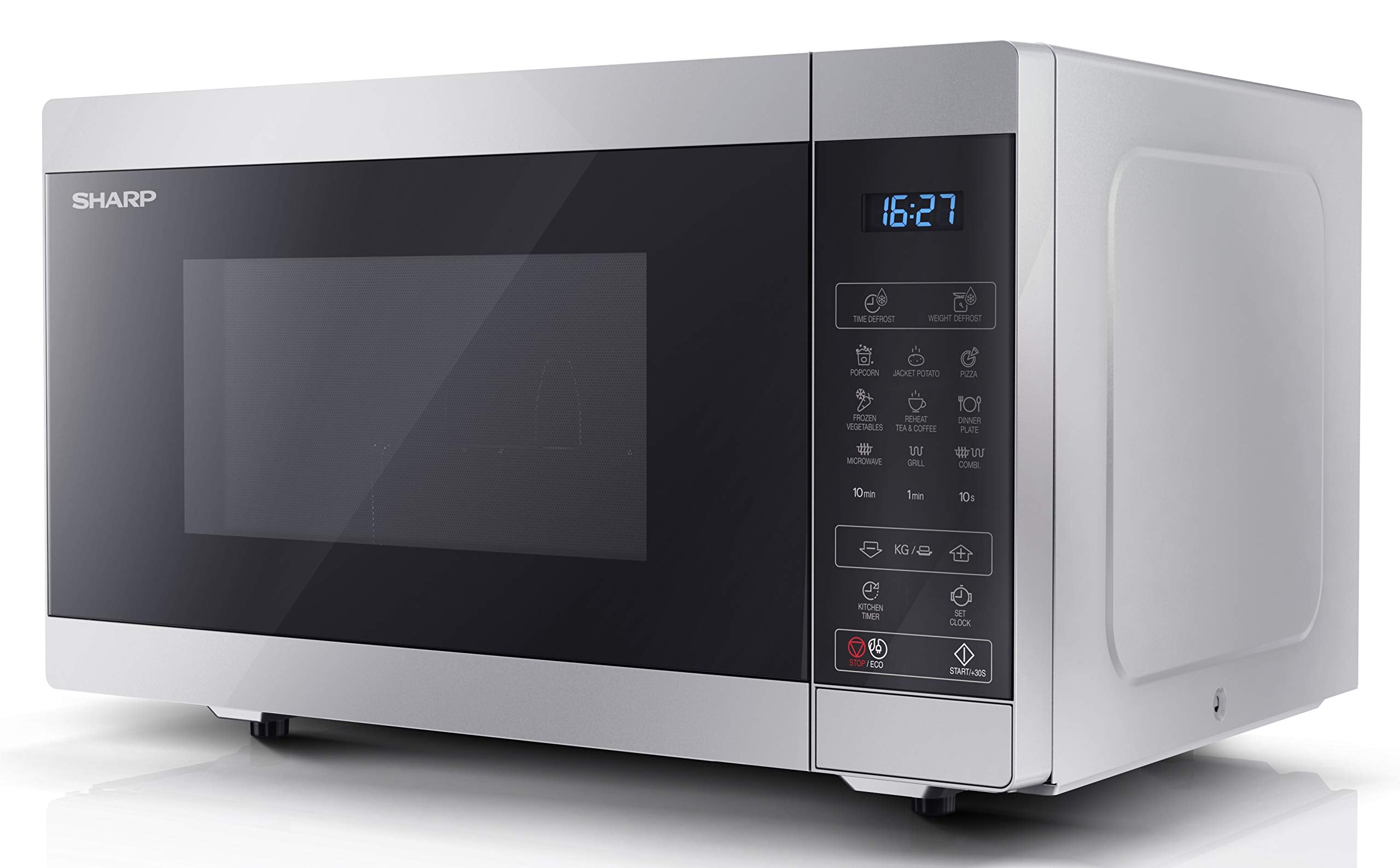 Sharp YC-MG252AU-S 25L 900W Digital Microwave with 1000W Grill – Silver
