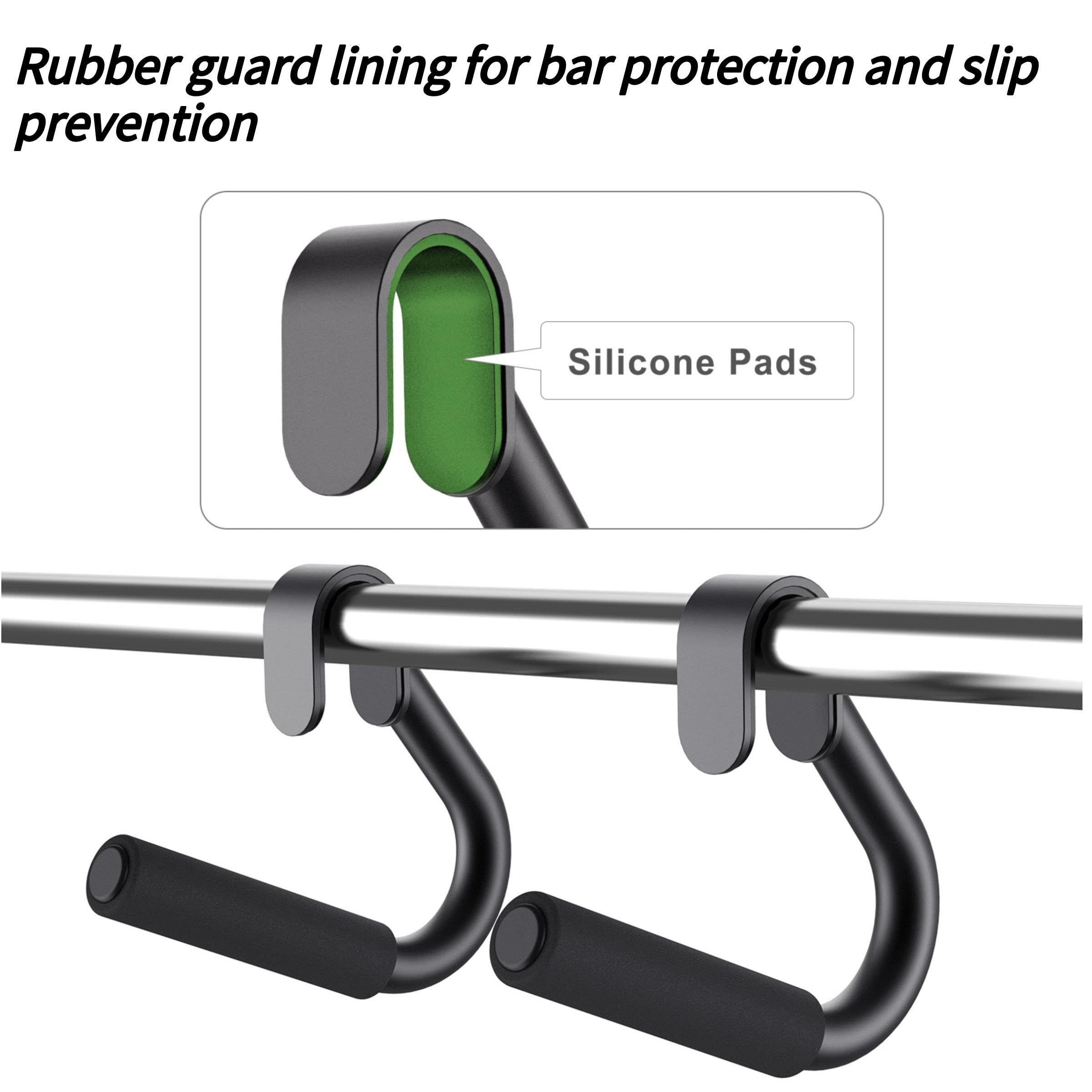 SELEWARE Neutral Grip Pullup Handles | Steel Barbell Attachments