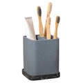 ZCCZ Resin Toothbrush Holder | Countertop Organizer with Detachable Tray