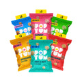 POPYUM Popcorn Variety Box - 18-Pack Vegan & Gluten-Free Snacks