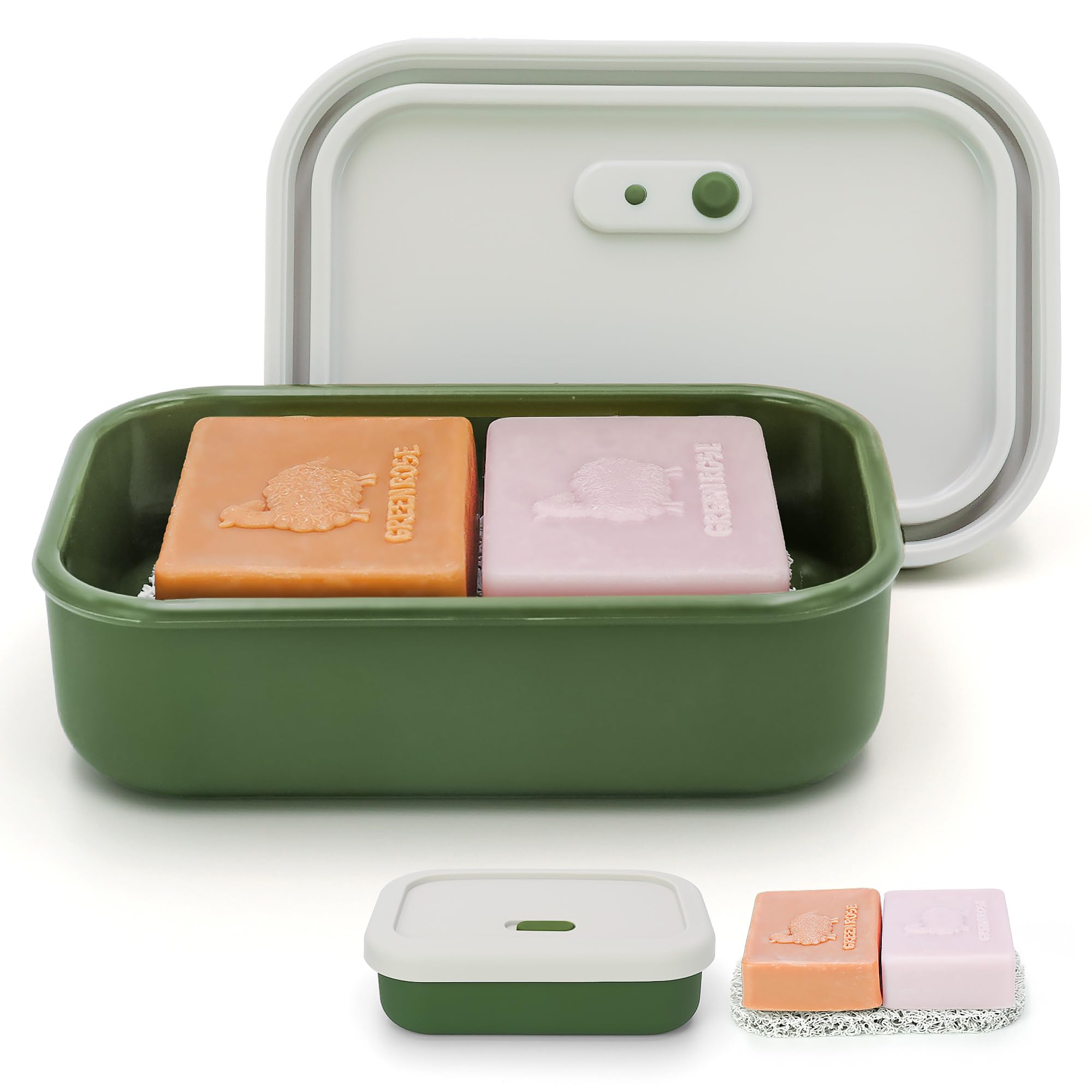 Leak Proof Travel Soap Case | Silicone Draining Container