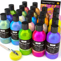 Nicpro 20 Color Iridescent Acrylic Paint Set | 250ml Bulk Color Shifting
