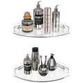 GeekDigg 2-Pack Corner Shower Caddy – Clear Acrylic No-Drill Wall Shelves