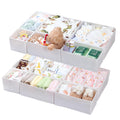 ORLISA Drawer Organiser for MALM Drawers, 14 Pack Clothes Drawer Organisers, Foldable Fabric Drawer Dividers for Underwear Socks Bras