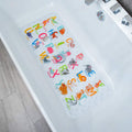 BOPPIE Extra Large Non-Slip Kids Bath Mat | Alphabet Sea Creatures