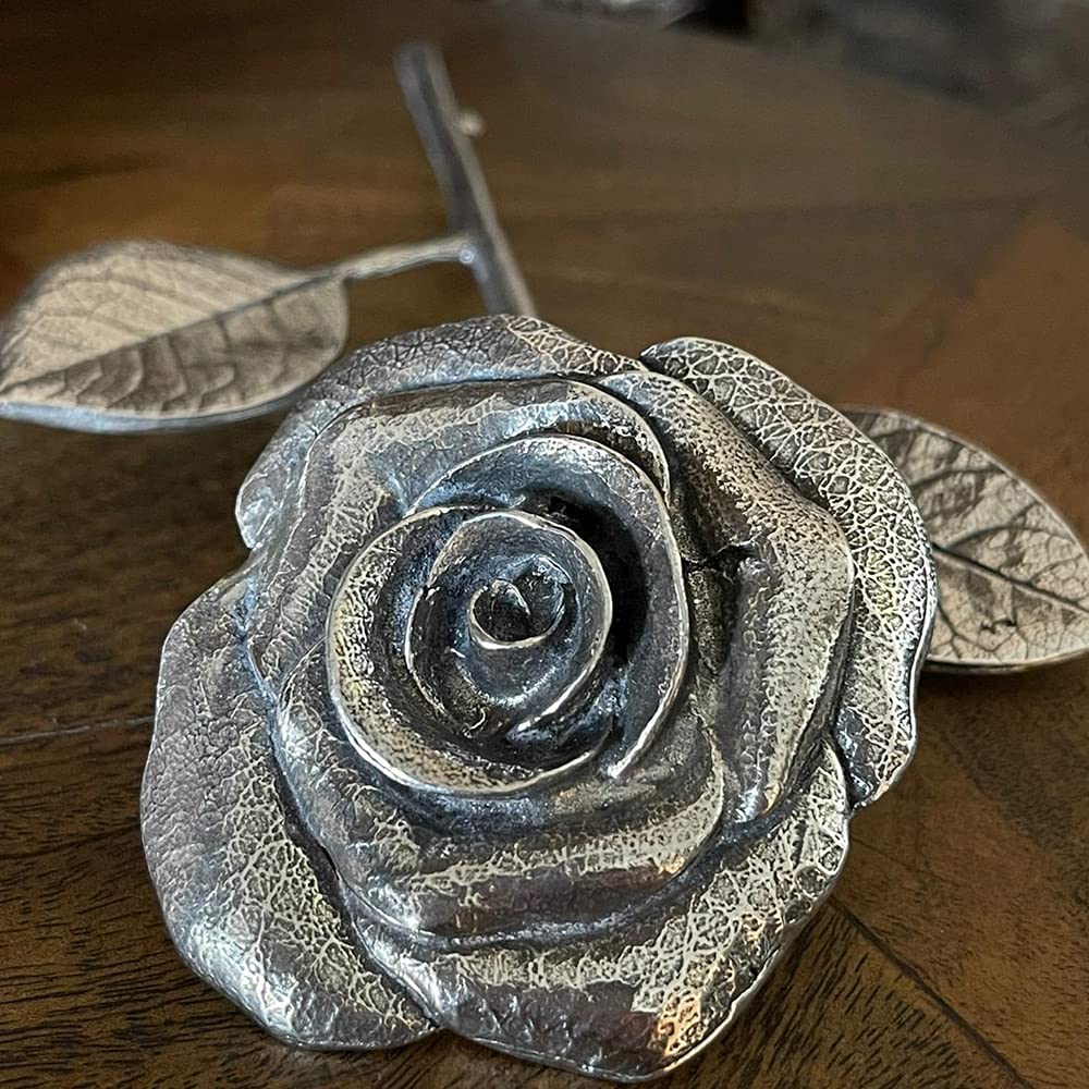 English Pewter Company 10th Anniversary Tin Rose - Handmade Keepsake